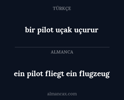ein pilot fliegt ein flugzeug - bir pilot uçak uçurur