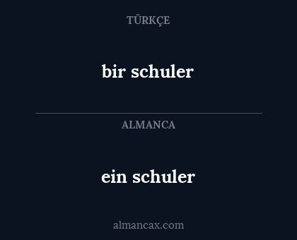 bir schuler - ein schuler