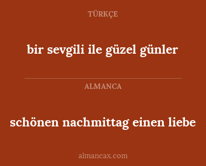 schönen nachmittag einen liebe - bir sevgili ile güzel günler