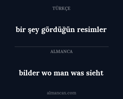 bir şey gördüğün resimler - bilder wo man was sieht