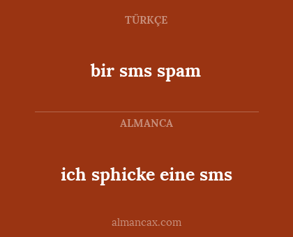 bir sms spam - ich sphicke eine sms