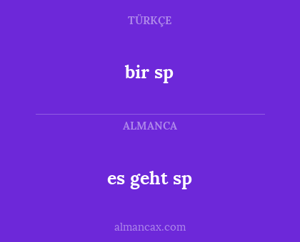 bir sp - es geht sp