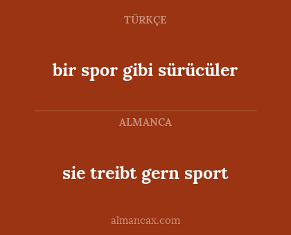 bir spor gibi sürücüler - sie treibt gern sport