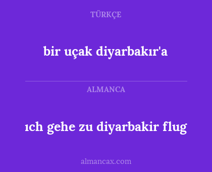 bir uçak diyarbakır'a - ıch gehe zu diyarbakir flug
