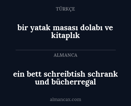 bir yatak masası dolabı ve kitaplık - ein bett schreibtish schrank und bücherregal