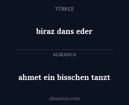 biraz dans eder - ahmet ein bisschen tanzt