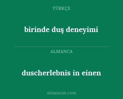 duscherlebnis in einen - birinde duş deneyimi