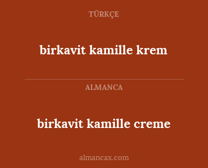 birkavit kamille creme - birkavit kamille krem