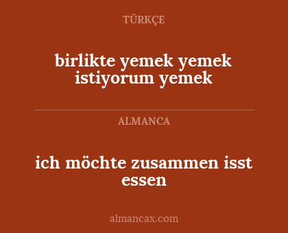 birlikte yemek yemek istiyorum yemek - ich möchte zusammen isst essen
