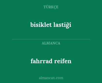 fahrrad reifen - bisiklet lastiği
