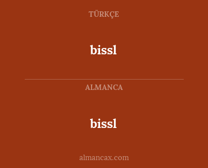 bissl - bissl
