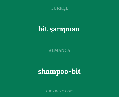 shampoo-bit - bit şampuan