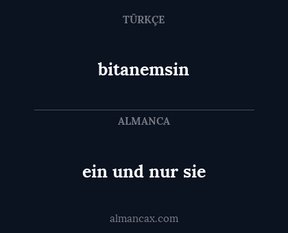 bitanemsin - ein und nur sie