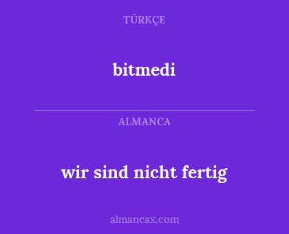 bitmedi - wir sind nicht fertig
