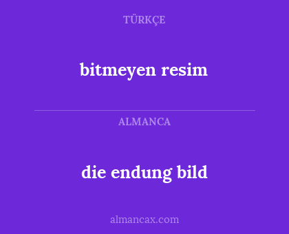 die endung bild - bitmeyen resim