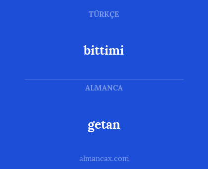 bittimi - getan