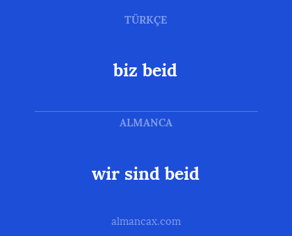 biz beid - wir sind beid
