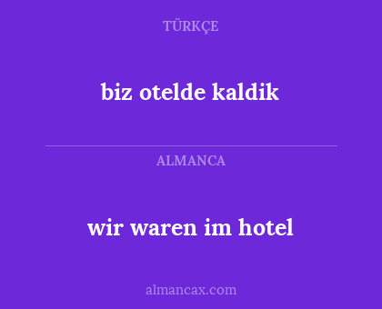wir waren im hotel - biz otelde kaldik