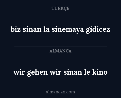biz sinan la sinemaya gidicez - wir gehen wir sinan le kino