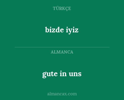 gute in uns - bizde iyiz