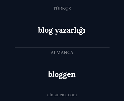 bloggen - blog yazarlığı