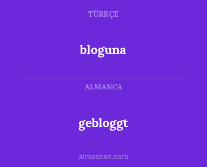 bloguna - gebloggt