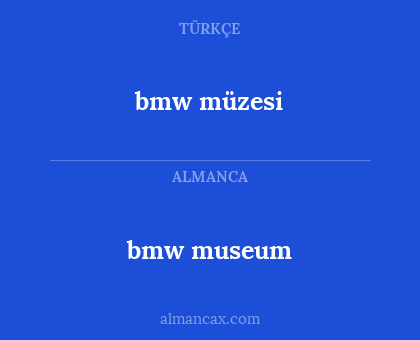 bmw museum - bmw müzesi