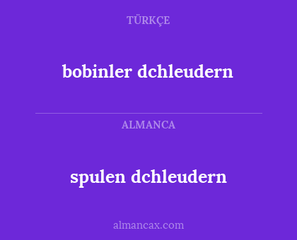 spulen dchleudern - bobinler dchleudern