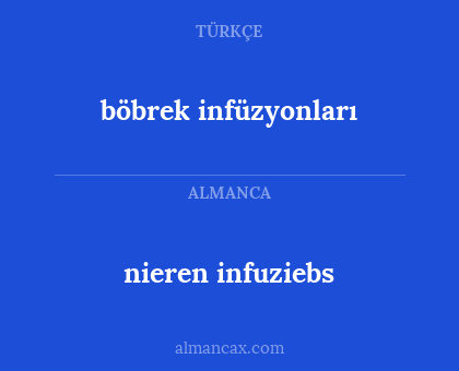 nieren infuziebs - böbrek infüzyonları