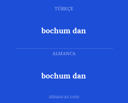 bochum dan - bochum dan
