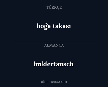 buldertausch - boğa takası