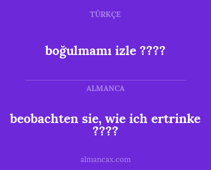 boğulmamı izle ???? - beobachten sie, wie ich ertrinke ????