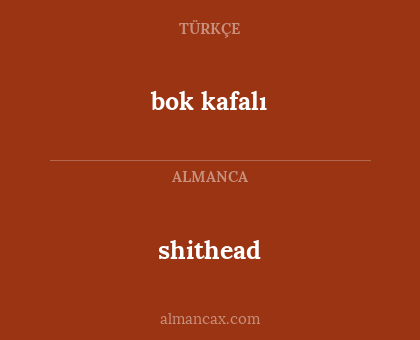 bok kafalı - shithead