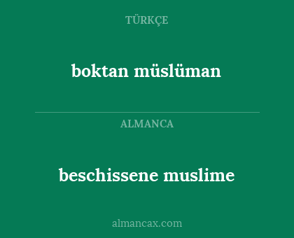 boktan müslüman - beschissene muslime