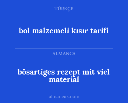 bol malzemeli kısır tarifi - bösartiges rezept mit viel material