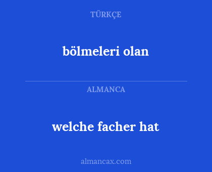 bölmeleri olan - welche facher hat