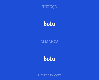 bolu - bolu