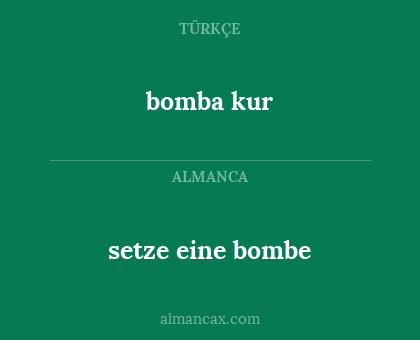 bomba kur - setze eine bombe