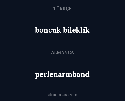 boncuk bileklik - perlenarmband