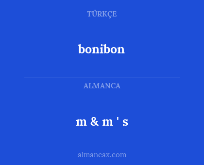 bonibon - m & m ' s