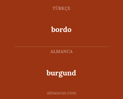 burgund - bordo