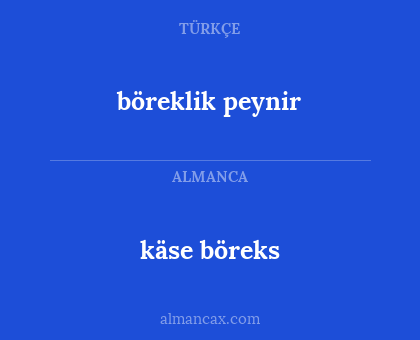 käse böreks - böreklik peynir