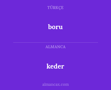 boru - keder