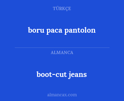 boru paca pantolon - boot-cut jeans