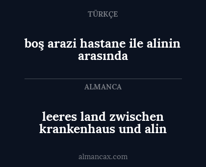 leeres land zwischen krankenhaus und alin - boş arazi hastane ile alinin arasında