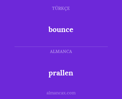 bounce - prallen
