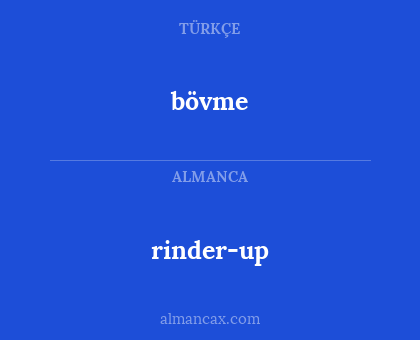 rinder-up - bövme