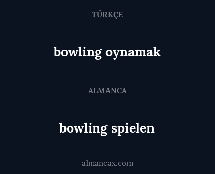 bowling spielen - bowling oynamak