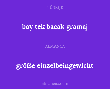 größe einzelbeingewicht - boy tek bacak gramaj