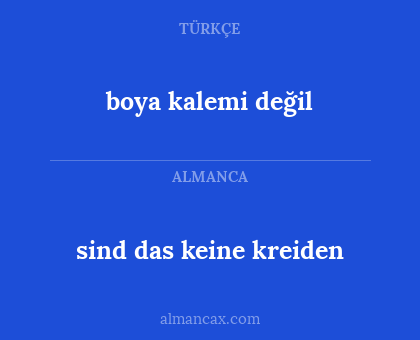 boya kalemi değil - sind das keine kreiden